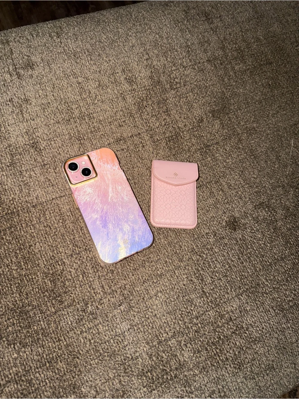 Pink Phone Case with Card Holder